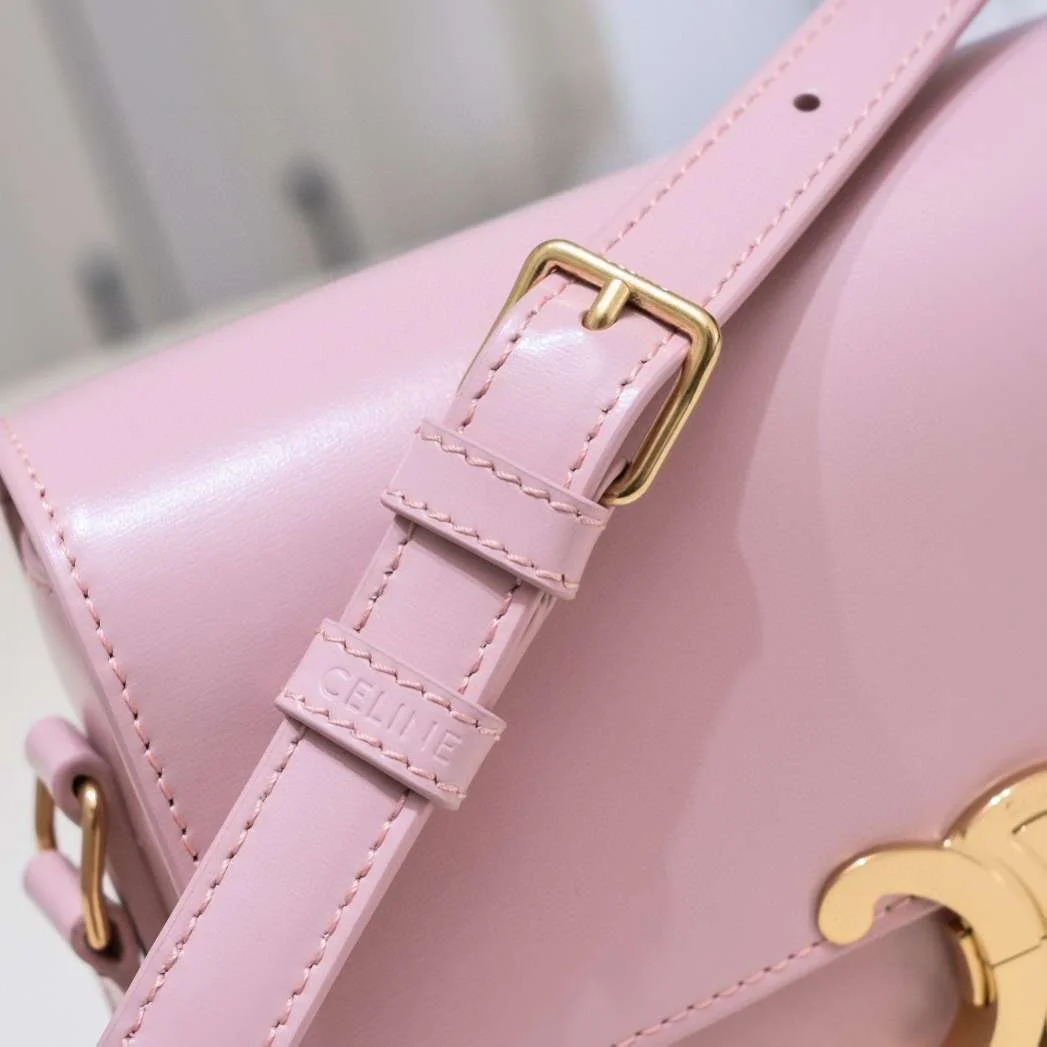 Celine Mini Handbag Pink Smooth Leather 19 cm product view 6