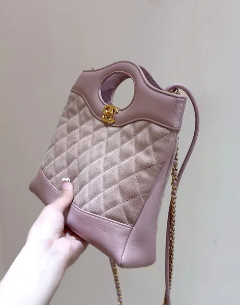 Chanel Calfskin Suede Quilted Mini 31 Shopping Bag product view 3