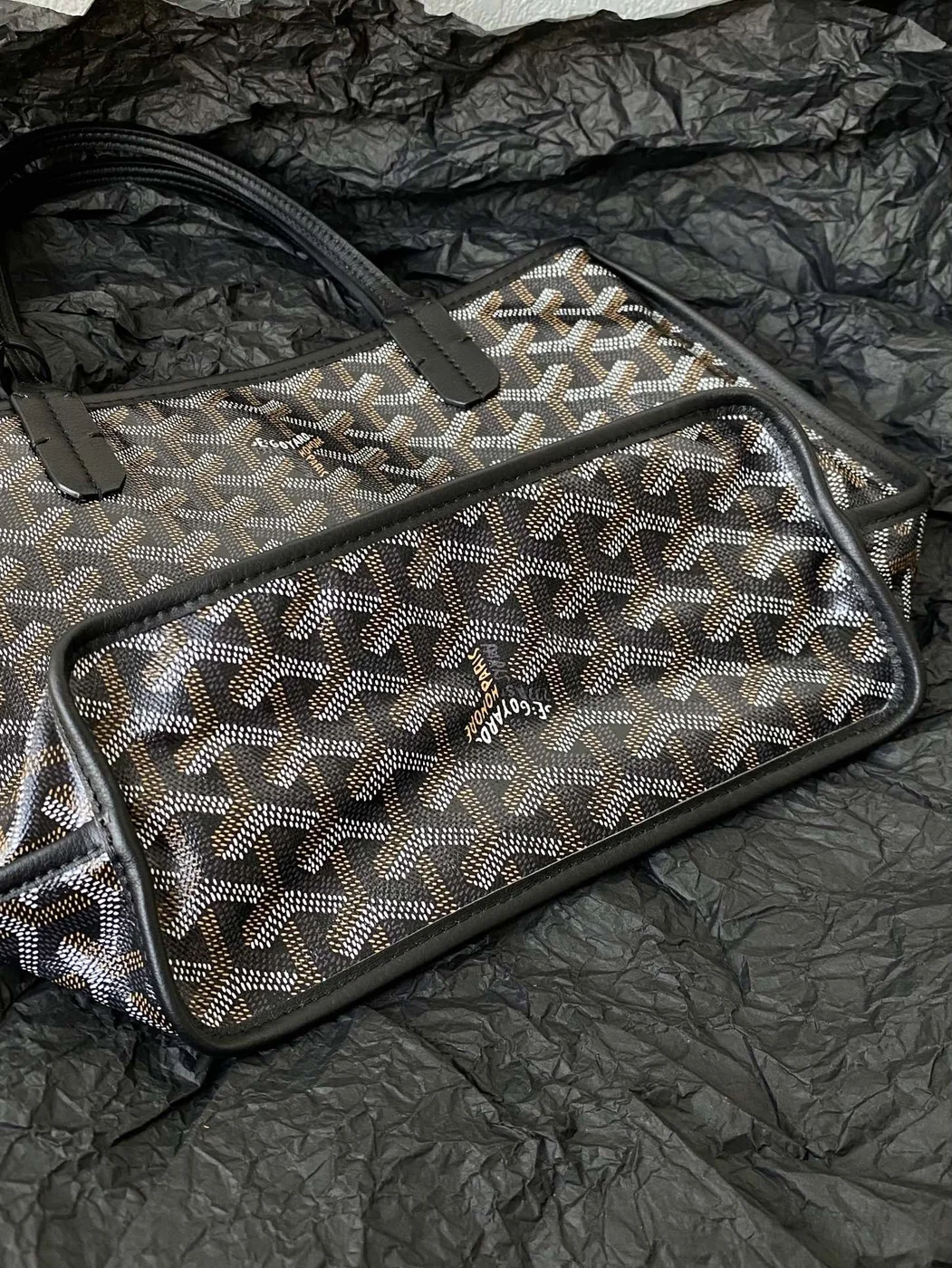 Goyard Goyardine Reversible Mini Anjou Black 1661918 Bag product view 3