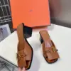 Hermès Women Brown Leather Heels product view 5