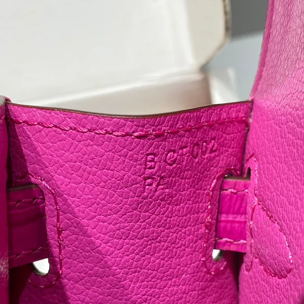 Hermès Mini Kelly In Deep Magenta Crocodile Skin Gold Hardware Bag product view 9