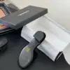 Chanel Women Black Quilted Velvet Slides product view 4