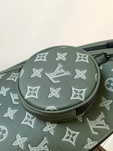 Louis Vuitton Duo Crossbag Bag 42 In Green And White Monogram Shadow Cowhide product view 4