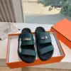 Hermès Women Green Leather Strappy Sandals product view 1
