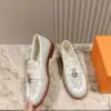 Louis Vuitton Women White Leather Loafers product view 3