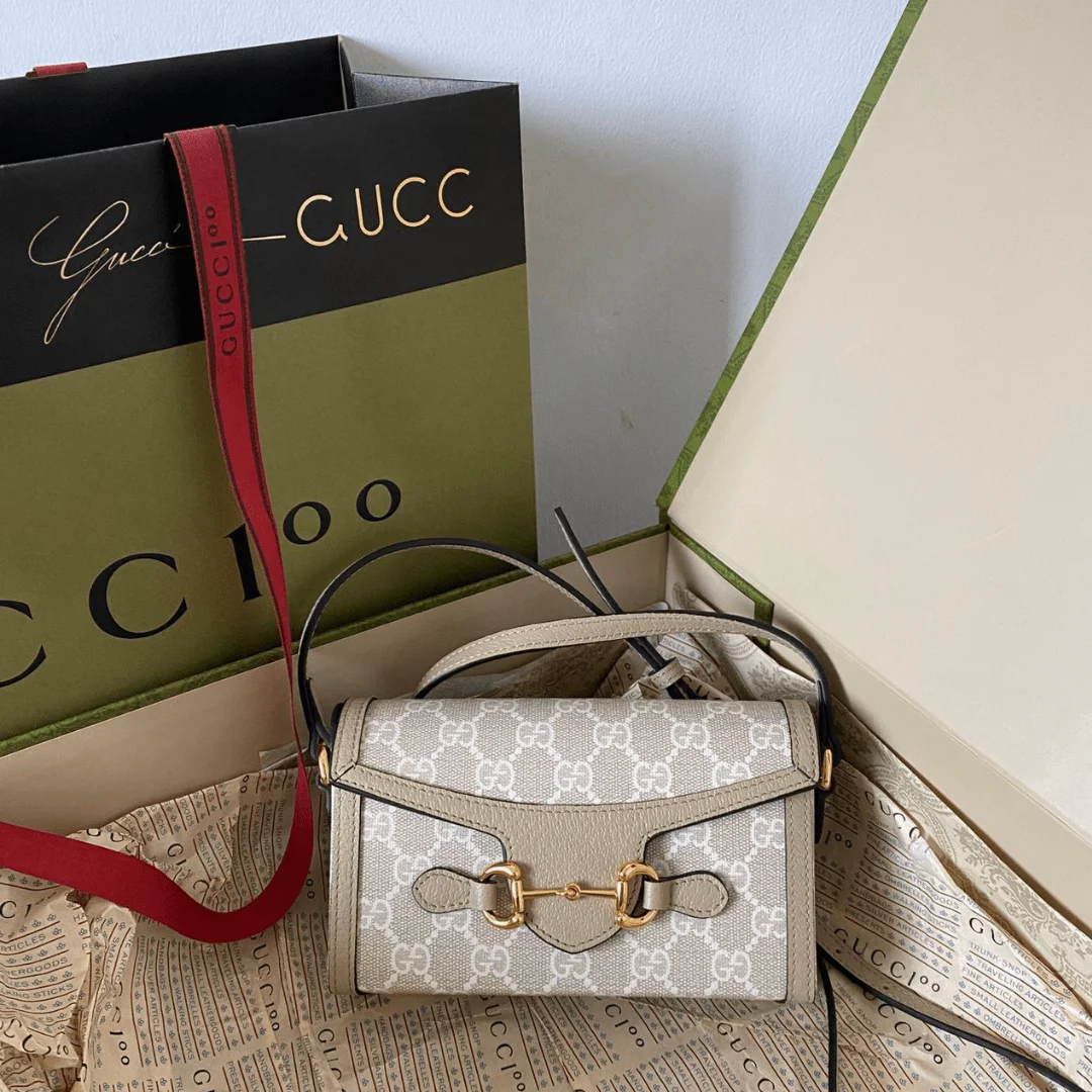 Gucci 1955 Mini Handbag with Monogram Pattern 18x12x5cm product view 1