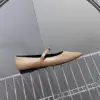 Hermès Women Beige Leather Pointed Strap Flats product view 6