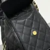 Chanel 25 Small Black Caviar Leather Gold Hardware Bag product view 4
