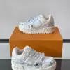 Louis Vuitton Men White Leather Painted Sneakers product view 4