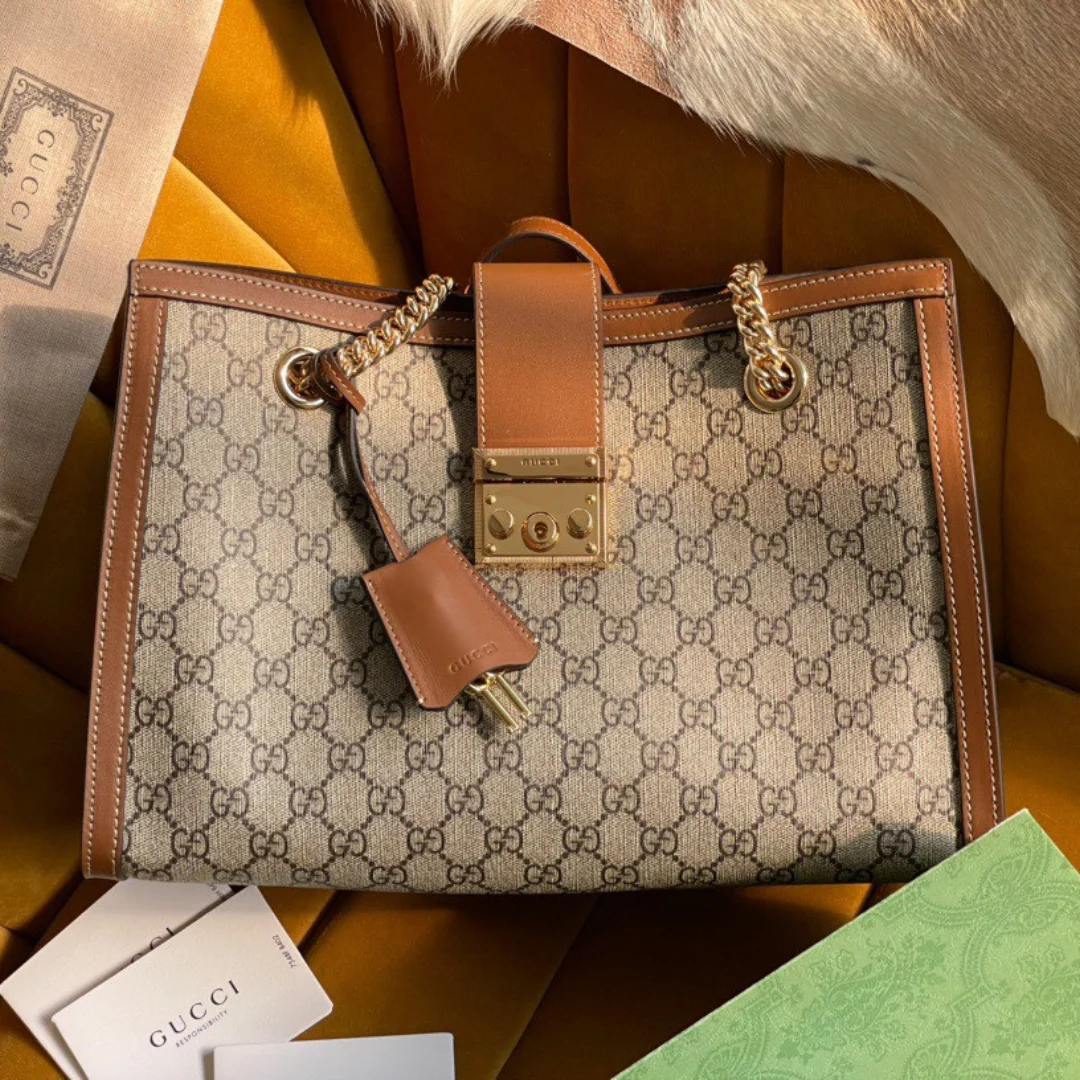 Gucci Padlock Bag with Logo Pattern Gucci 35x23x14cm product view 1