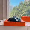 Hermès Women Green Leather Strappy Sandals product view 2