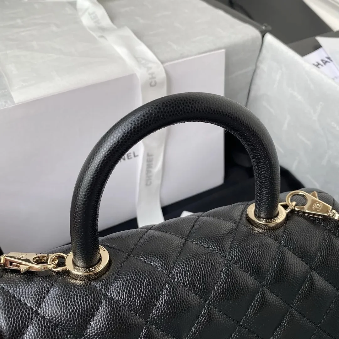 Chanel Coco Small Black with Gold Hardware Bag product view 4
