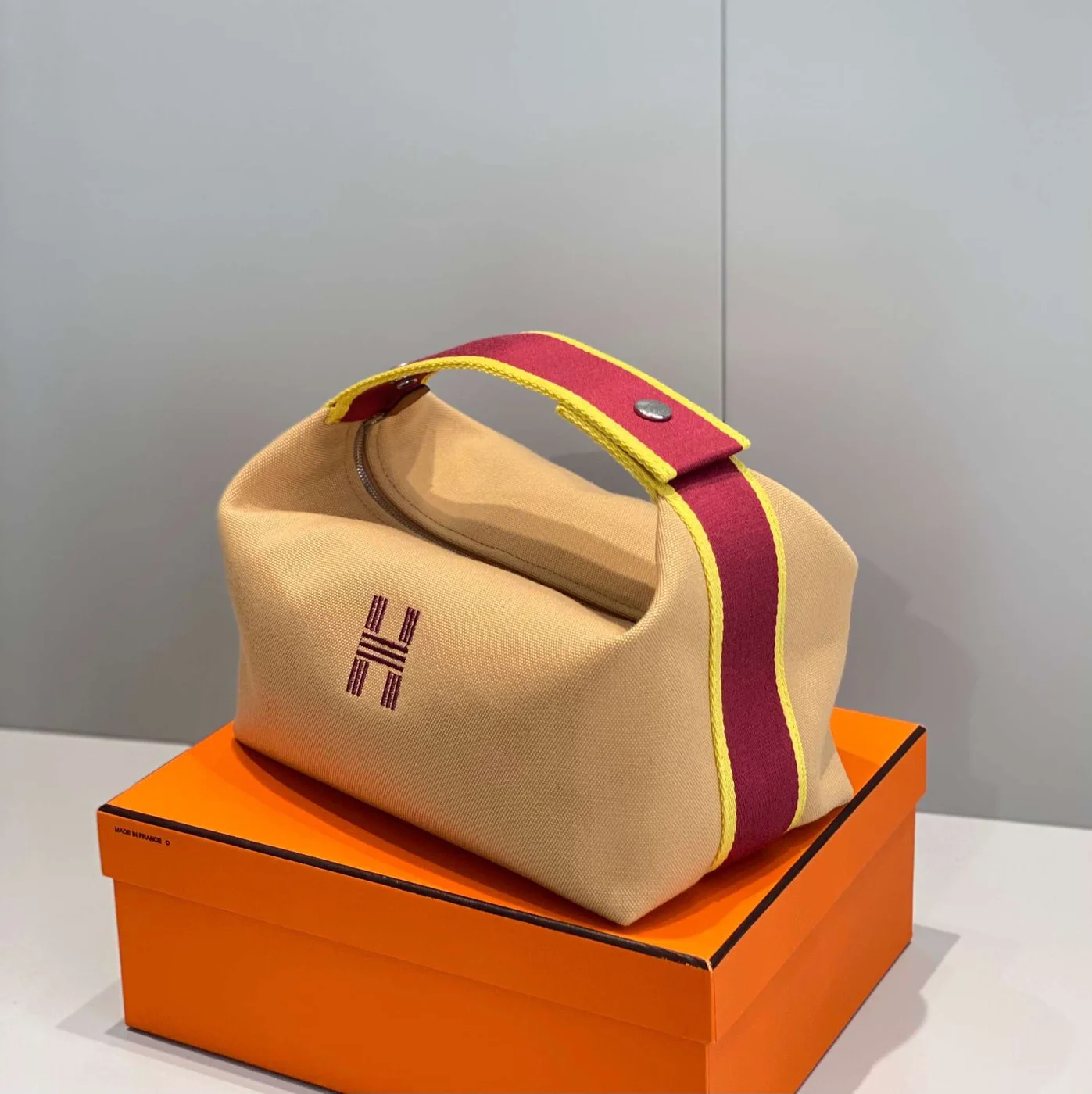 Hermès Bride A Brac PM Clutch Bag Orange Mix Red 12x20x10cm product view 2