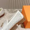 Louis Vuitton Women White Leather Loafers product view 5
