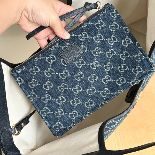 Gucci Giglio Tote Blue product view 8