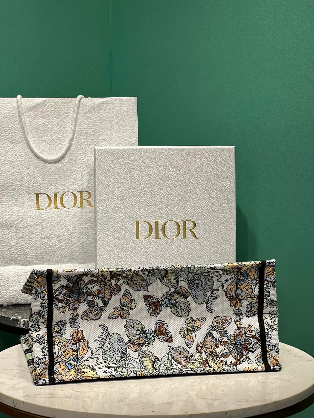 Dior Book Tote Women’s Handbag Embroidered Fabric Size 36 cm product view 3