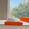 Hermès Women White Leather Sneakers product view 2