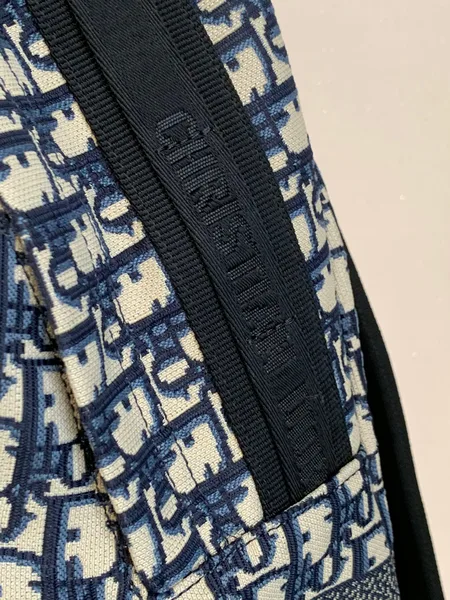 Dior Backpack Canvas Embroidered Pattern 42x33x15cm product view 5