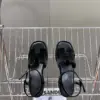 Hermès Women Black Suede Leather Sandals product view 2