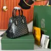 Goyard Alma Vedome Black Handbag With Fabric Wrapped Leather Strap 24 cm product view 8