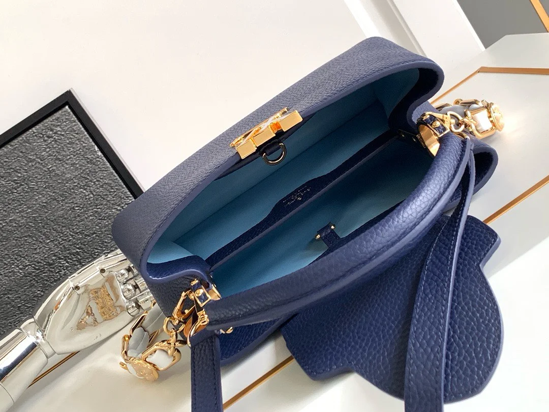 Louis Vuitton Capucines BB Woman’ Navy Blue Handbags 27x18x9cm product view 6