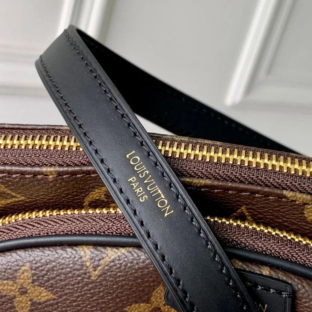 Louis Vuitton Keepit Bumbag 29 In Brown Damier Azur Coated Monogram Canvas Bag product view 5