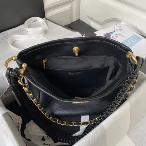 Chanel 23A Hobo Calfskin Black Bag product view 2