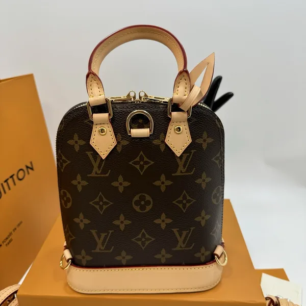 Louis Vuitton Alma backpack in the signature brown monogram canvas product view 5