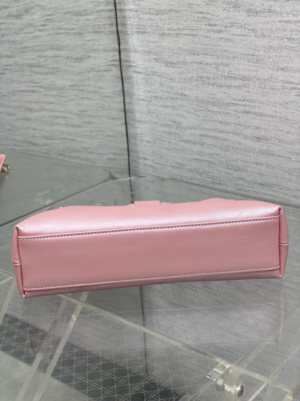 Dior Bow Bag Pink Lambskin product view 7
