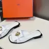 Hermès Women White Leather Mules product view 3