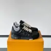 Louis Vuitton Men Black Suede Sneakers product view 1