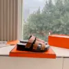 Hermès Women Brown Leather Sandals product view 2