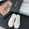 Chanel Women White Canvas Espadrille Sandals product view 1