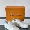 Louis Vuitton Men White Leather Sneakers product view 5