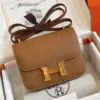 Hermès Constance Bag Epsom Gold Brown Woman’s Handbags 19 cm product view 1