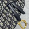 Dior Saddle Bag in blue Dior Oblique jacquard product view 2