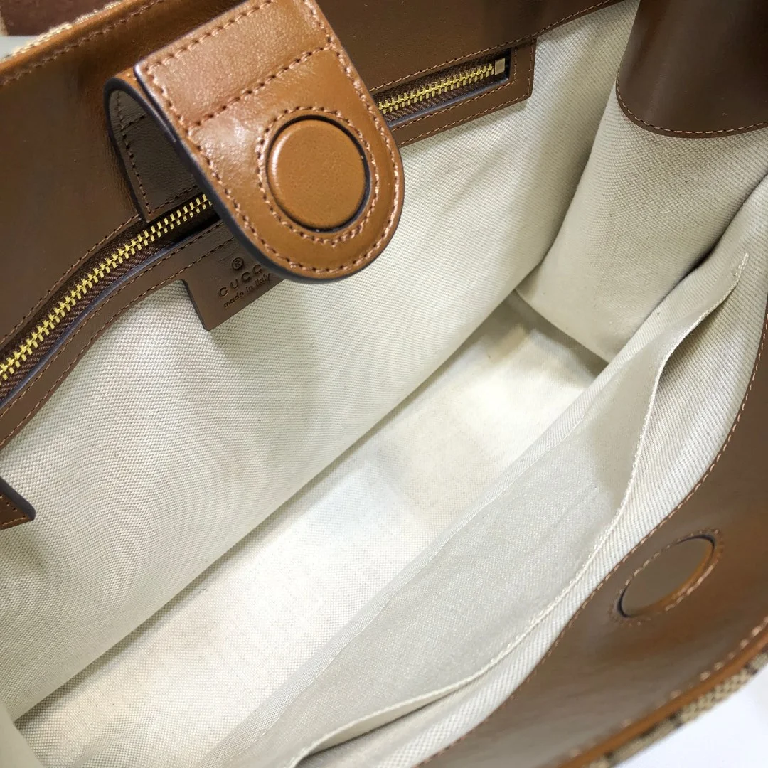 Gucci Horsebit 1955 GG Supreme Canvas Leather Bag product view 6