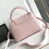Louis Vuitton Capucines BB Pink Handbags Lock Gold 27x18x9cm product view 8