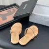 Chanel Women Beige Leather Slides product view 2