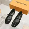 Louis Vuitton Women Black Patent Leather Mary Jane Loafers product view 1