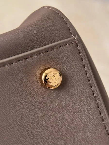 Chanel Archetype Shopping Tote Brown Gold Hardware product view 2