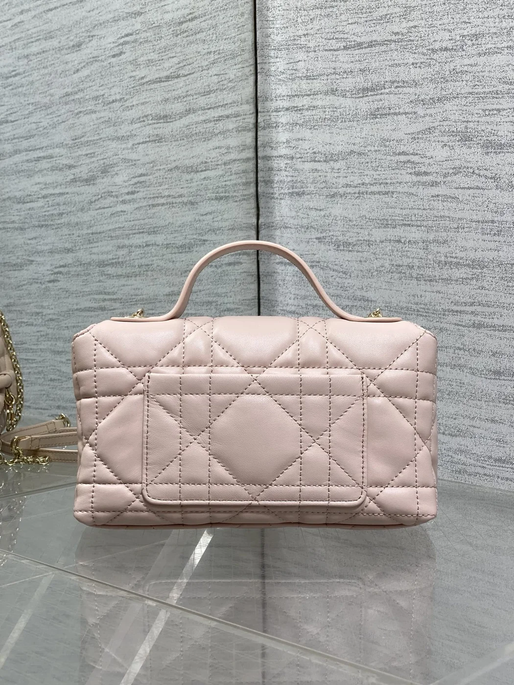Dior My Dior Mini Bag in Soupir Pink Cannage Lambskin product view 3