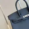 Hermès Birkin 30 Dakr Blue Togo Leather Palladium Hardware Bag product view 5