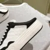 Louis Vuitton Women Black White Leather Sneakers product view 6