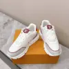 Louis Vuitton Women White Leather Red Accent Sneakers product view 6