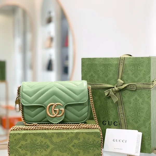 Gucci Marmont Women’s Handbag Avocado Color 22 cm product view 1