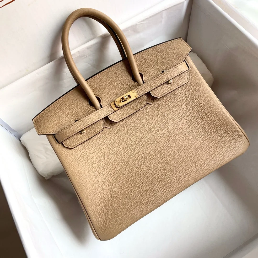 Hermès Birkin Beige Togo 25 Gold Hardware Bag product view 3