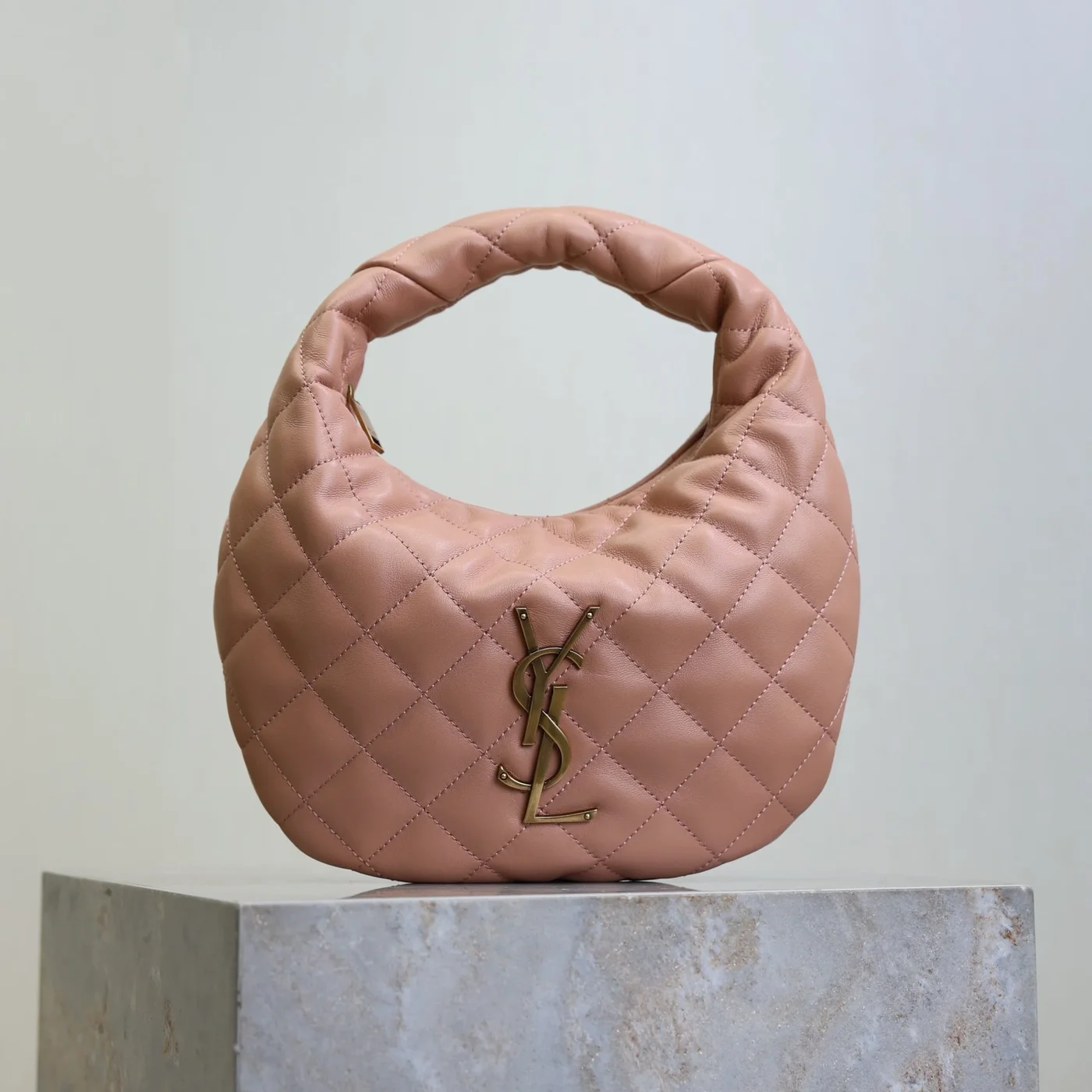 Saint Laurent 25S Icarino 17 In Hortensia Quilted Gold Hardware Bag product view 1