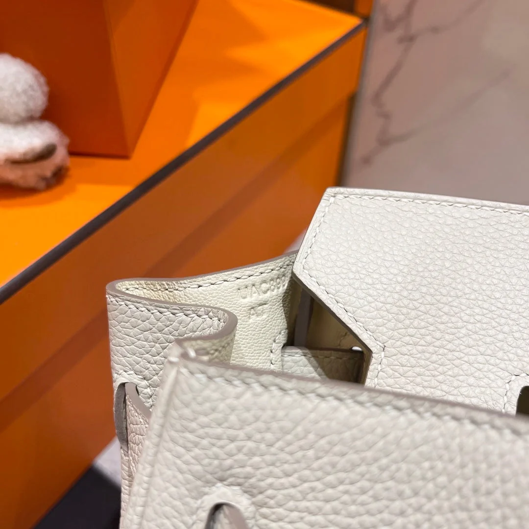 Hermès Birkin 30 cm White Togo Leather Silver Hardware Bag product view 9