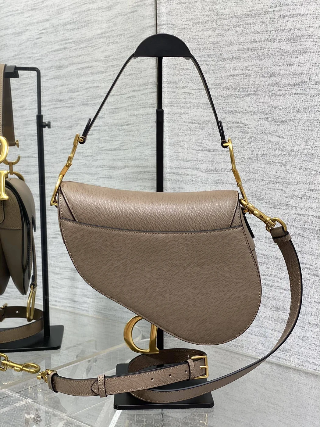 Dior Saddle Bag in Brown Gold Hardware product view 4